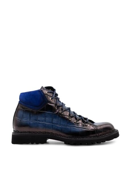 Harris Heren veterschoenen blauw combi