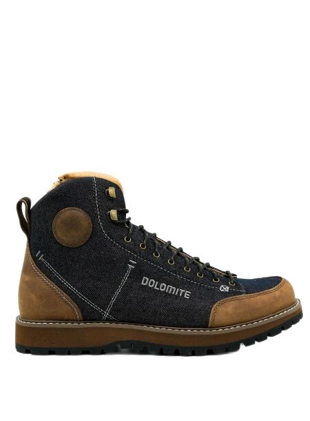 Dolomite Heren veterschoenen blauw denim