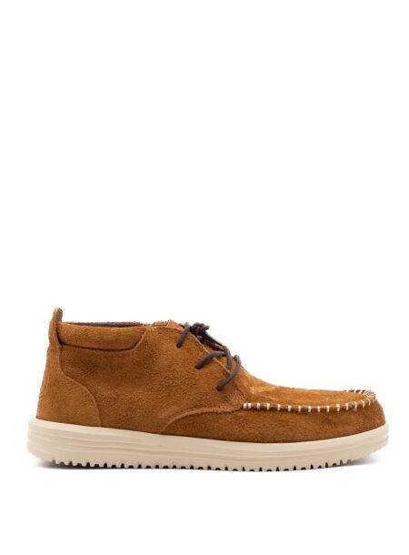 Heydude Heren veterschoenen bruin suede