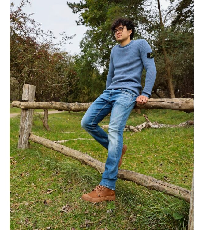 Palladium Palladium heren veterschoenen bruin nubuck Mahogany Palladium Heren Halfhoge Veterschoenen in Bruin online kopen