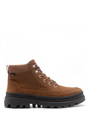 palladium heren veterschoenen bruin nubuck