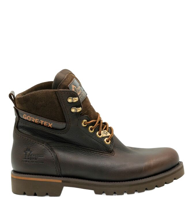 Panama Jack Panama Jack heren veterschoenen donker bruin Napa Grass Marron Panama Jack Heren Halfhoge Veterschoenen in Bruin online kopen