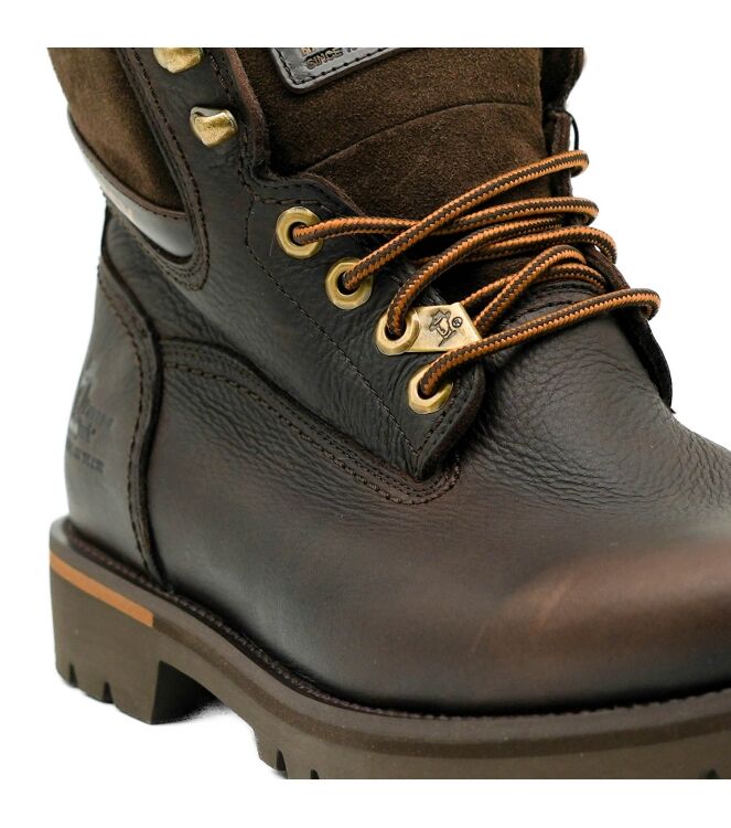 Panama Jack Panama Jack heren veterschoenen donker bruin Napa Grass Marron Panama Jack Heren Halfhoge Veterschoenen in Bruin online kopen