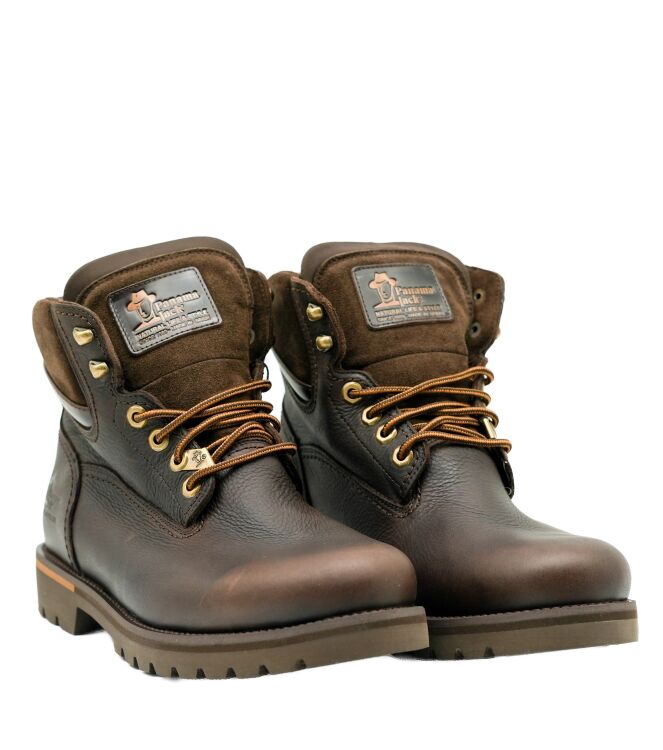 Panama Jack Panama Jack heren veterschoenen donker bruin Napa Grass Marron Panama Jack Heren Halfhoge Veterschoenen in Bruin online kopen