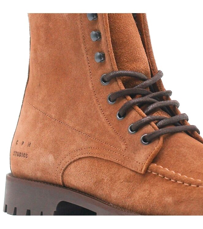 Copenhagen Studios Copenhagen Studios heren veterboots bruin suede Suede New Brown Copenhagen Studios Heren Veterboots Bruin Suede
