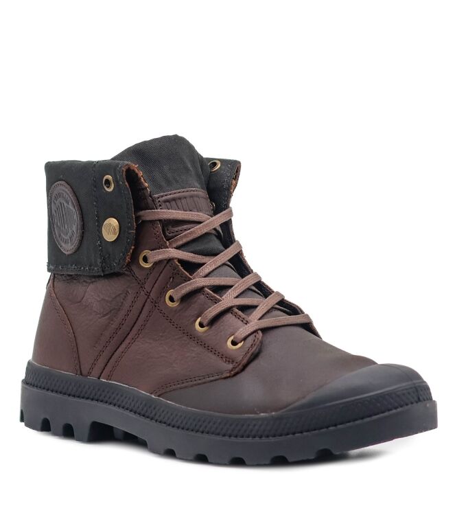Palladium Palladium heren veterschoenen bruin Bison (H) Palladium Heren Halfhoge Veterschoenen in Bruin online kopen