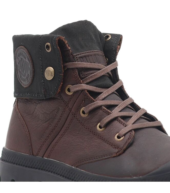 Palladium Palladium heren veterschoenen bruin Bison (H) Palladium Heren Halfhoge Veterschoenen in Bruin online kopen