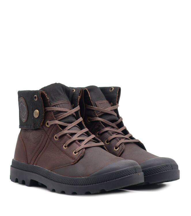 Palladium Palladium heren veterschoenen bruin Bison (H) Palladium Heren Halfhoge Veterschoenen in Bruin online kopen