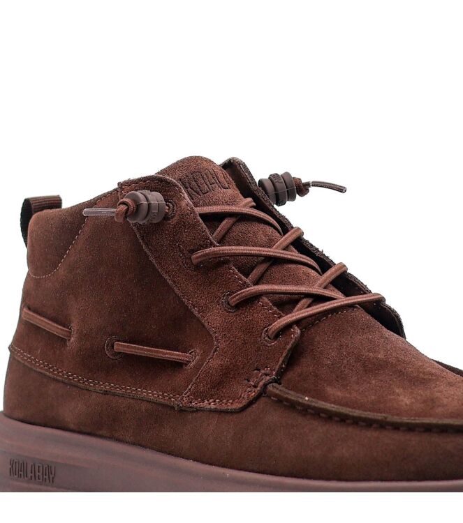 Koala Bay Heren Halfhoge Veterschoenen in Bruin online kopen