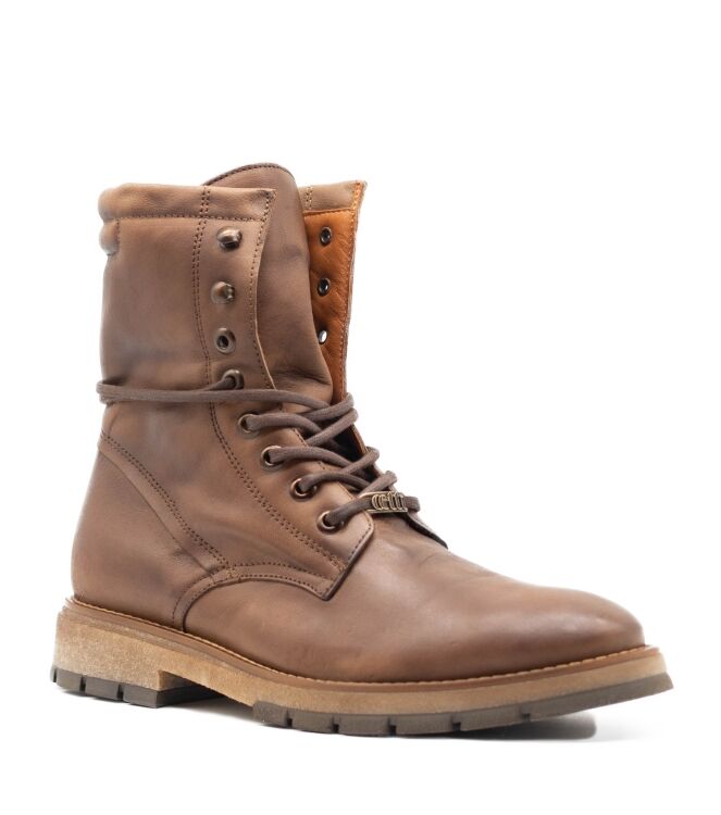 Cetti Cetti heren veterboots cognac Old Rustik Cuero Cetti Heren Halfhoge Veterschoenen in Bruin online kopen