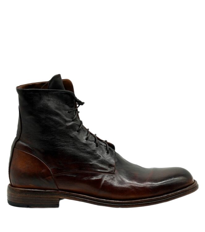 Lemargo Lemargo heren veterschoenen cognac Horse Cognac Lemargo Heren Halfhoge Veterschoenen in Bruin online kopen