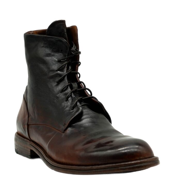 Lemargo Lemargo heren veterschoenen cognac Horse Cognac Lemargo Heren Halfhoge Veterschoenen in Bruin online kopen