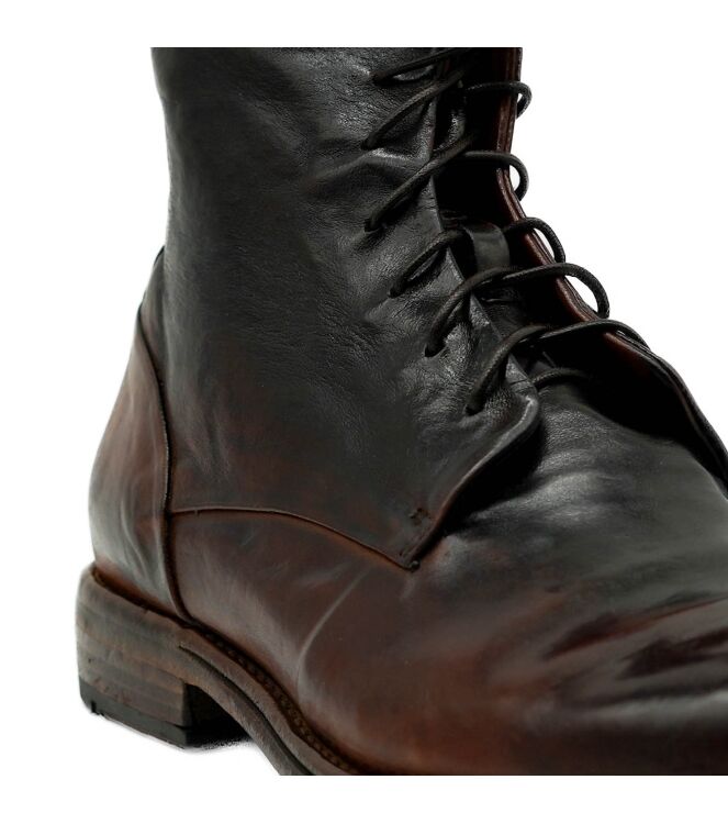 Lemargo Lemargo heren veterschoenen cognac Horse Cognac Lemargo Heren Halfhoge Veterschoenen in Bruin online kopen
