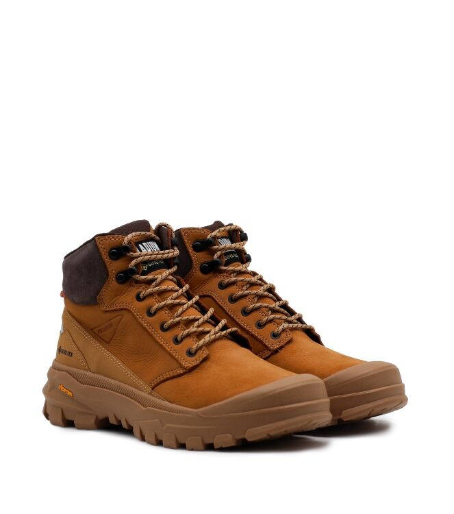 Palladium Palladium heren veterboots naturel goud Fall Gold Palladium Heren Halfhoge Veterschoenen in Naturel online kopen