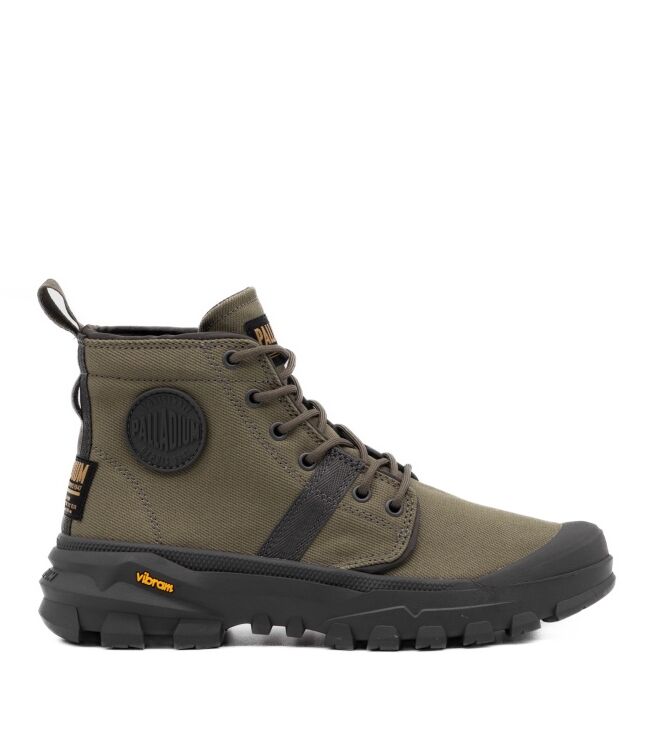 palladium palladium heren halfhoge veterboots groen Olive Night palladium Heren Halfhoge Veterboots Groen