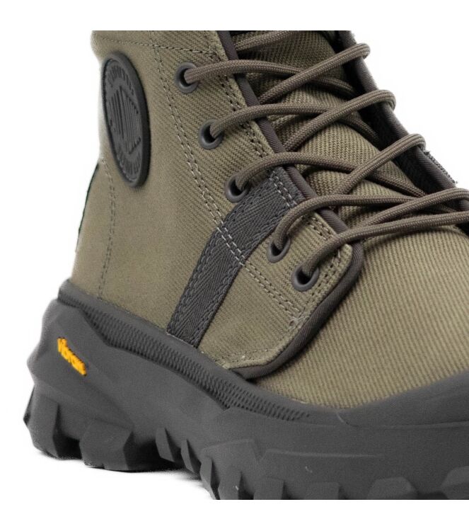 palladium palladium heren halfhoge veterboots groen Olive Night palladium Heren Halfhoge Veterboots Groen