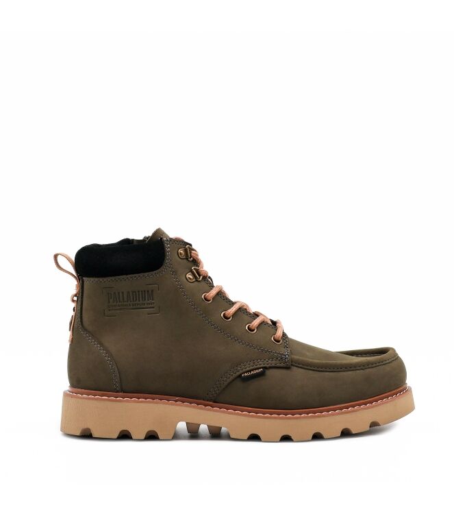 Palladium Heren Halfhoge Veterschoenen in Olijf Groen online kopen