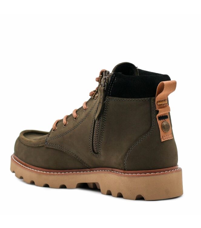 Palladium Heren Halfhoge Veterschoenen in Olijf Groen online kopen