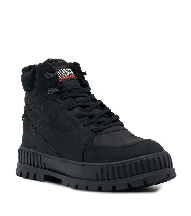 Palladium Heren Halfhoge Veterschoenen in Zwart online kopen