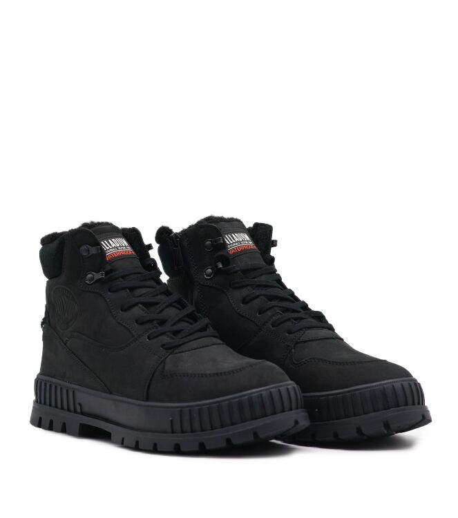 Palladium Heren Halfhoge Veterschoenen in Zwart online kopen
