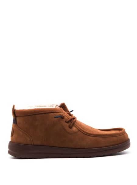 Heydude Hey Dude High Shoe Laces Brown for Men