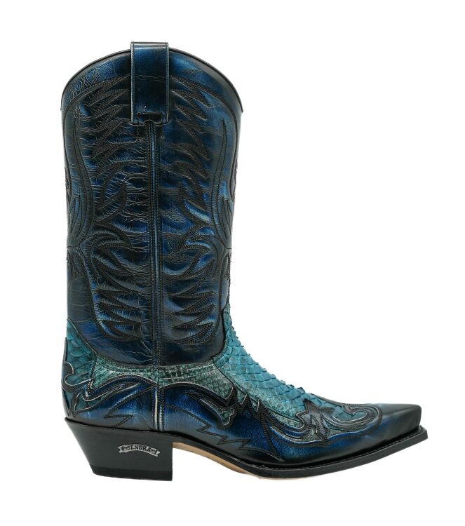 sendra boots sendra boots heren cowboylaarzen turquoise Denver Azul Piton Barr Turquesa sendra boots Heren Cowboylaarzen Turquoise