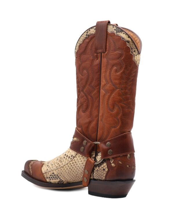 Sendra Boots Sendra Boots heren cowboylaarzen bruin piton Evolution Tang US Marron Sendra Dames Cowboy Laarzen in Bruin online kopen