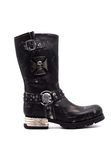 New rock Heren bikerboots bruin