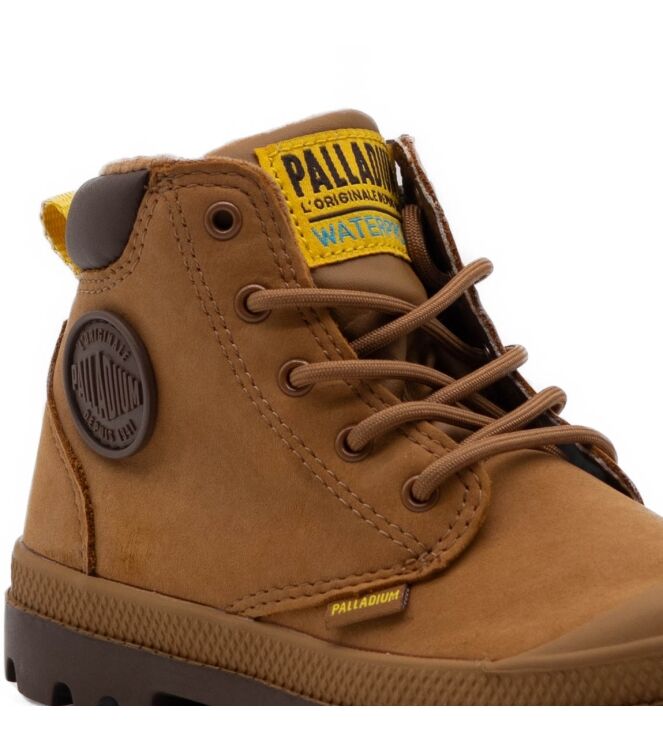 palladium palladium kinder veterschoenen bruin Mahogany palladium  Kinder Veterschoenen Bruin