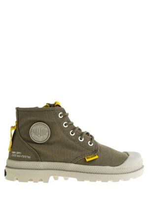 Palladium kinder hoge veterboots groen
