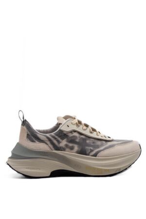 Premiata dames sneakers beige grijs