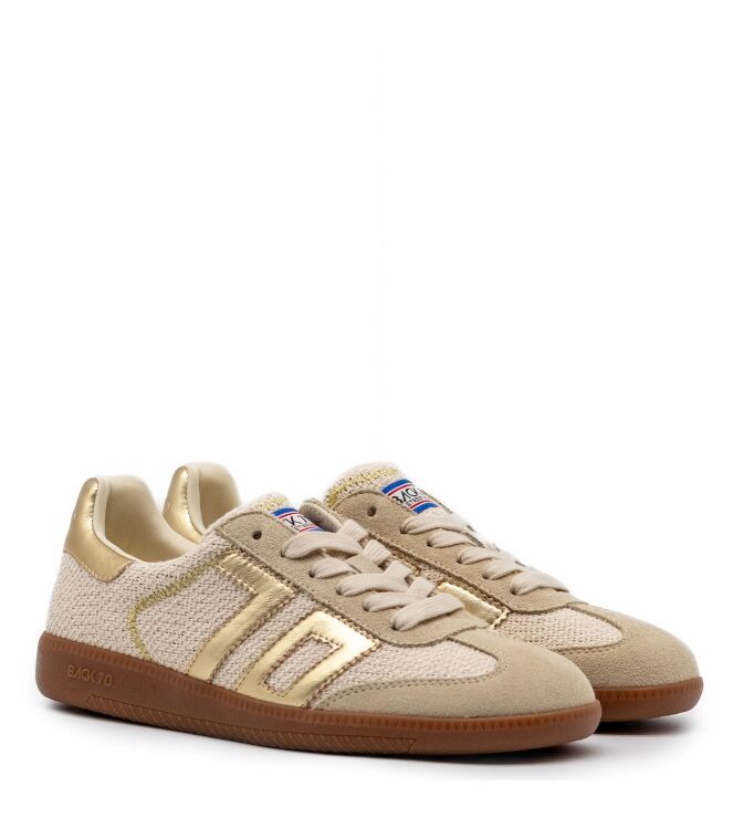 Back70 Dames Sneakers in Beige Goud online kopen 