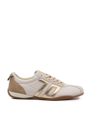 Back 70 dames sneakers rubberzolen beige