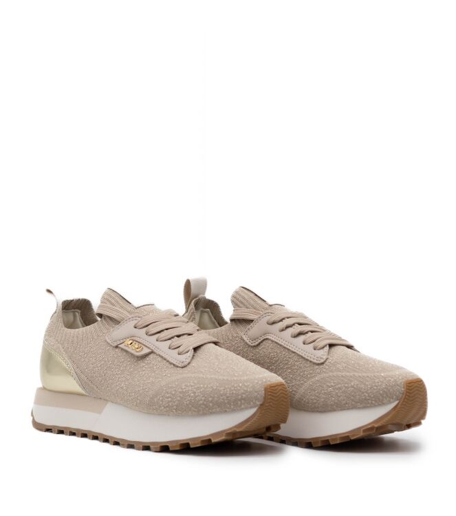 Liu Jo  Dames Sneakers Rubberzool Beige 05 beige