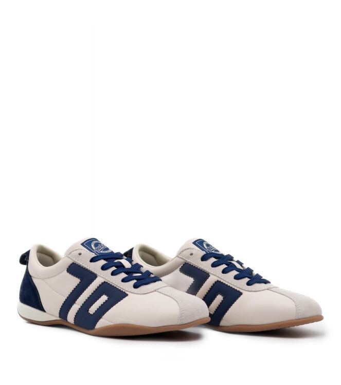 Back70 Dames Sneakers in Beige Blauw Combi online kopen 