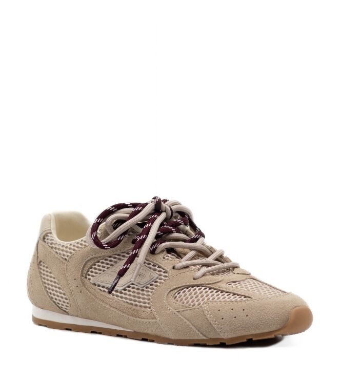 3P 3P dames sneakers rubberzolen beige Net Beige 3P Dames Sneakers in Beige online kopen