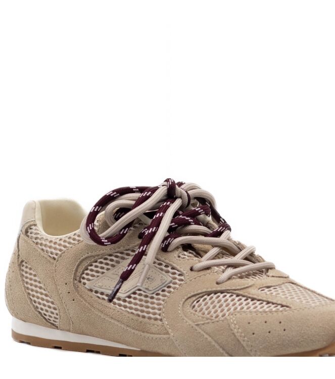 3P 3P dames sneakers rubberzolen beige Net Beige 3P Dames Sneakers in Beige online kopen
