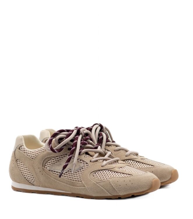 3P 3P dames sneakers rubberzolen beige Net Beige 3P Dames Sneakers in Beige online kopen