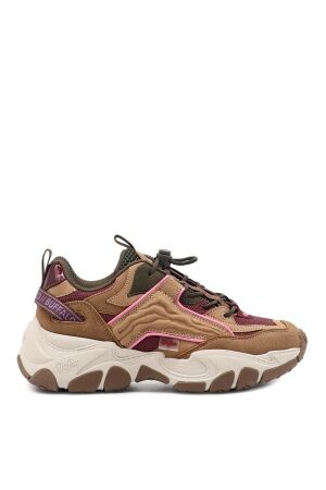Buffalo dames sneakers beige combi