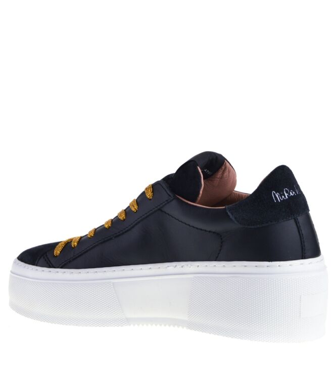 Nira Rubens Nira Rubens dames sneakers zwart Cuero Street Black Mira Rubens Dames sneakers in Zwart online kopen