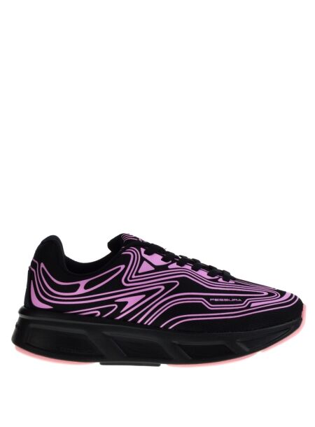 Fessura Dames sneakers zwart roze
