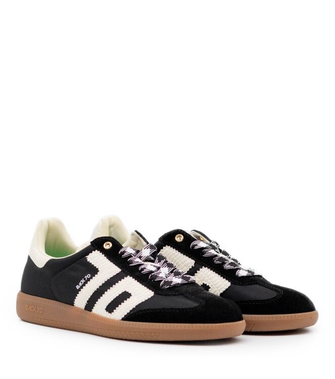 Back 70 Back 70 dames sneaker zwart Black Back70 Dames Sneakers in Zwart online kopen