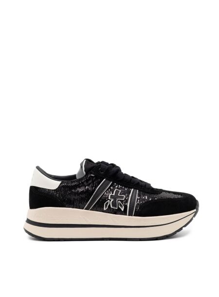Premiata  Dames sneakers zwart glitter