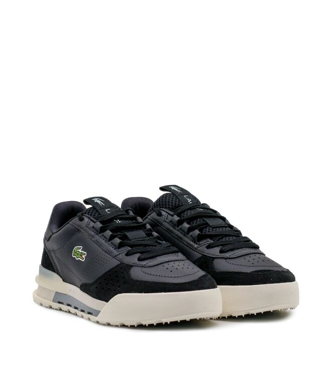 Lacoste Lacoste dames sneakers zwart Off Black Lacoste Dames Sneakers in Zwart online kopen