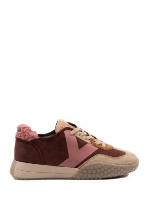 Keh-Noo dames sneakers bordeaux beige