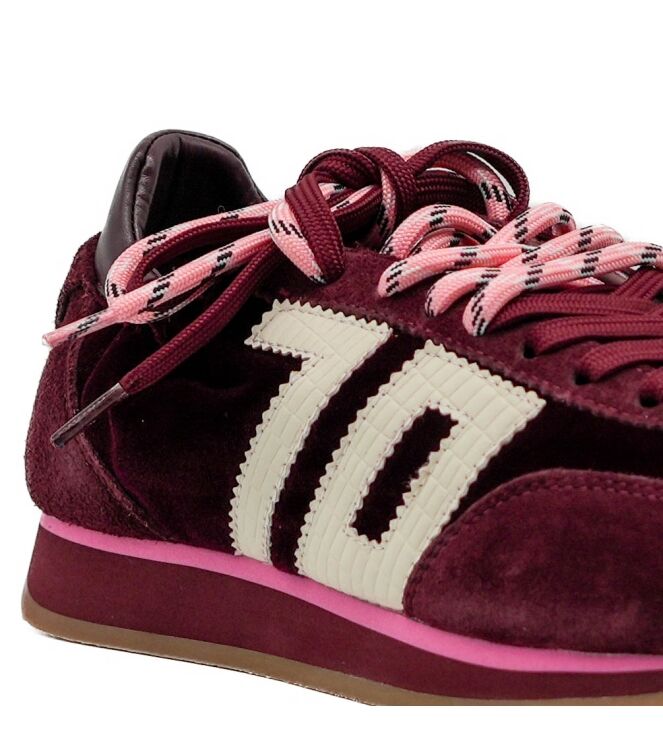 Back 70 dames sneakers velvet bordeaux 25 rood donker bordeaux Direct leverbaar uit de webshop van www.taft.nl/