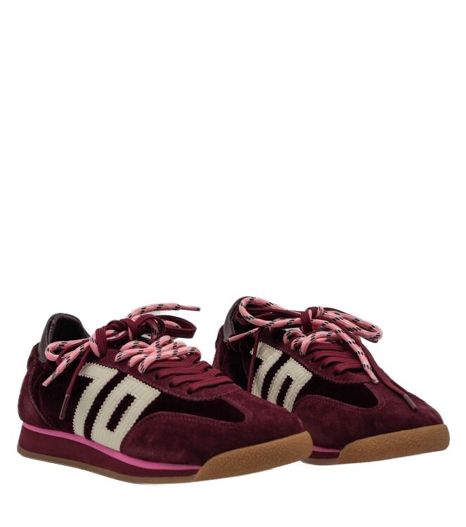 Back 70 dames sneakers velvet bordeaux 25 rood donker bordeaux Direct leverbaar uit de webshop van www.taft.nl/