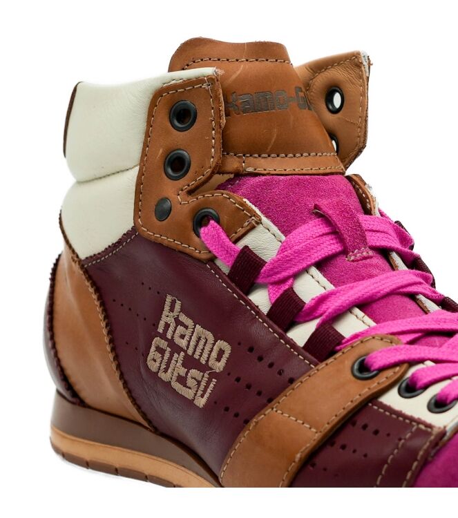 Kamo Gutsu Kamo Gutsu dames sneakers rood fuxia Fuxia Lagrein Kamo Gutsu Dames Sneakers in Rood online kopen