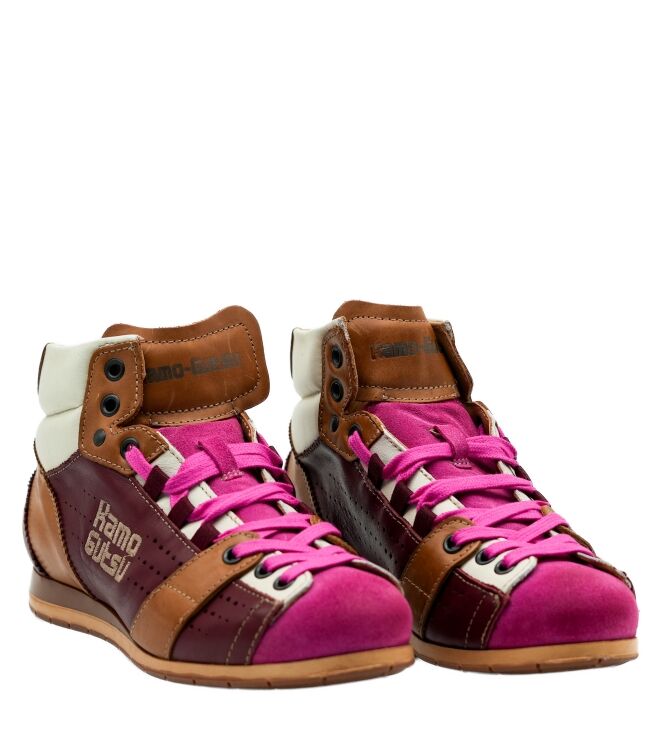 Kamo Gutsu Kamo Gutsu dames sneakers rood fuxia Fuxia Lagrein Kamo Gutsu Dames Sneakers in Rood online kopen
