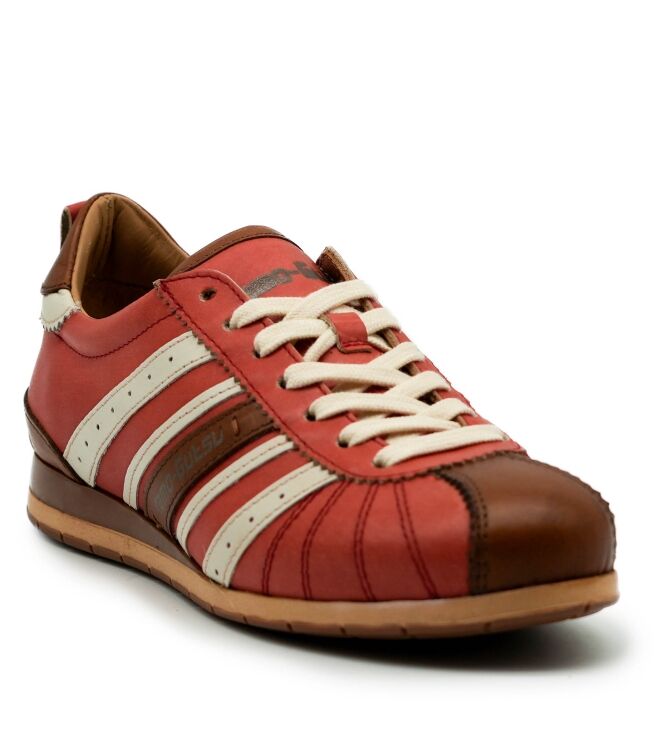 Kamo Gutsu Kamo Gutsu dames sneakers rood cognac Rosa Cognac Kamo Gutsu Dames Sneakers in Rood online kopen